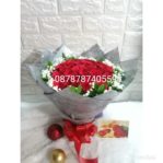 Buket Mawar Merah For Valentine Day
